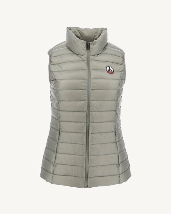 Jott New In Light Sleeveless Down Jacket Sauge Seda