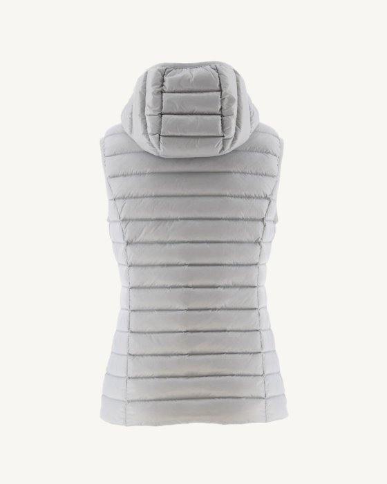 Jott New In Light Sleeveless Down Jacket Soft Grey Mali