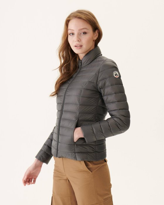 Jott New In Lightweight Down Jacket Anthracite Cha
