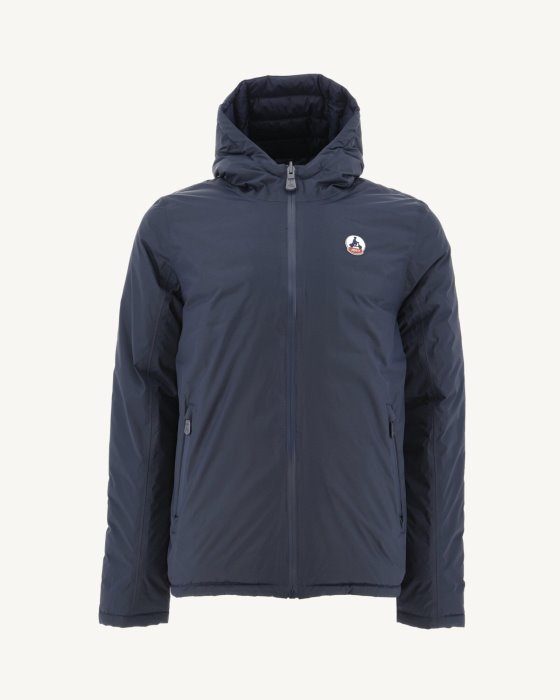 Jott New In Marine Reversible Hooded Puffer Jacket Bergen
