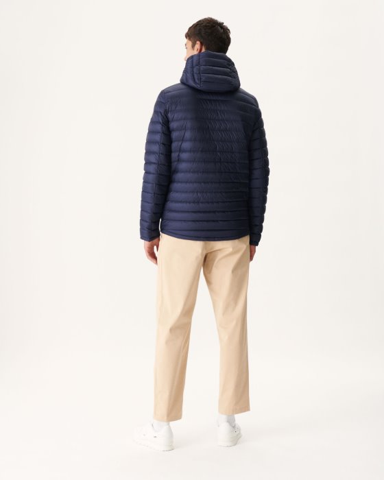 Jott New In Marine Reversible Hooded Puffer Jacket Bergen