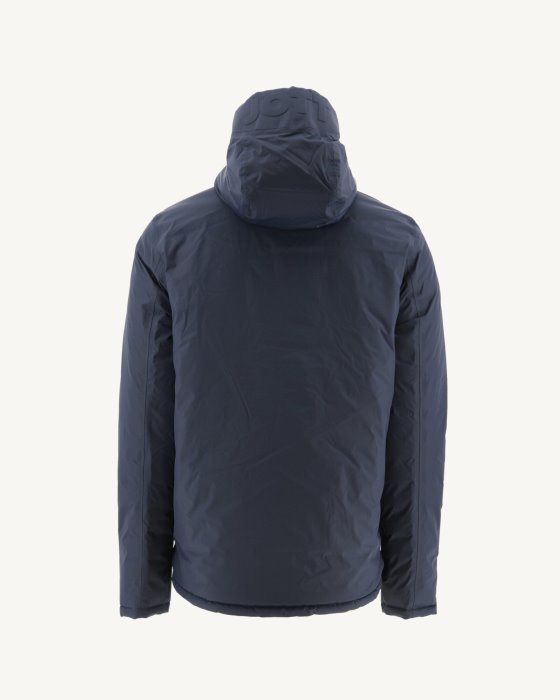 Jott New In Marine/Rouge Reversible Hooded Puffer Jacket Bergen