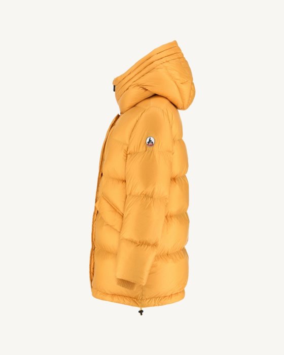 Jott New In Moutarde Extreme Cold Delhi Hooded Puffer Jacket