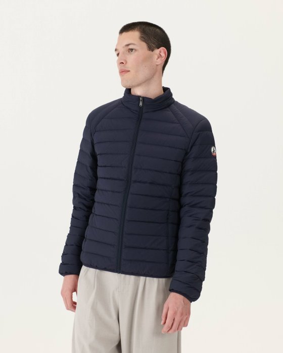 Jott New In Navy Aragon Lightweight Stretch Puffer Jacket