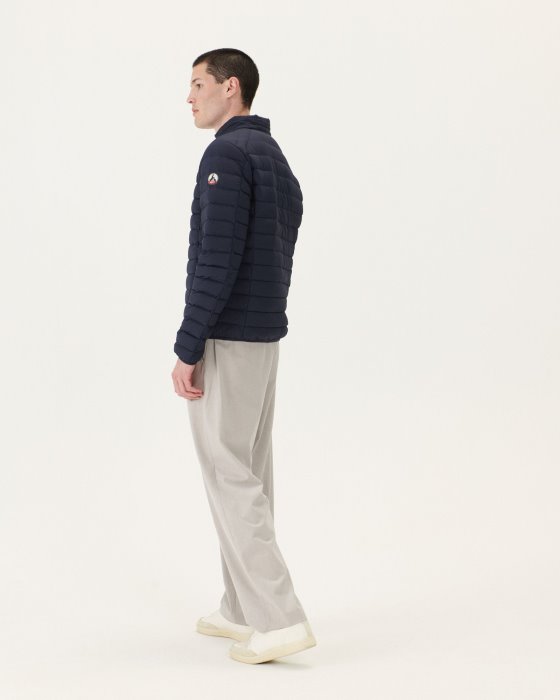 Jott New In Navy Aragon Lightweight Stretch Puffer Jacket