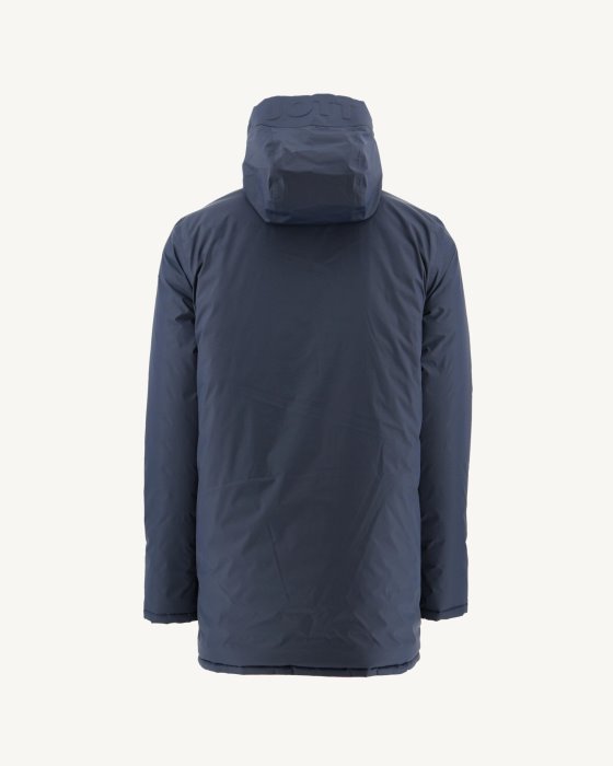 Jott New In Navy Blue/Red Reversible Light Puffer Jacket Amsterdam