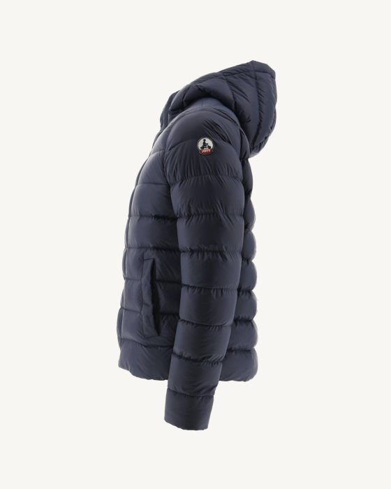 Jott New In Navy Jorge Hooded Puffer Jacket