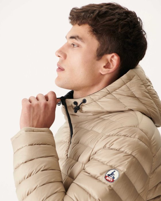 Jott New In Noir/Beige Reversible Light Puffer Jacket Amsterdam