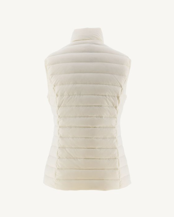 Jott New In Off-White Grenada Stretch Sleeveless Puffer Jacket