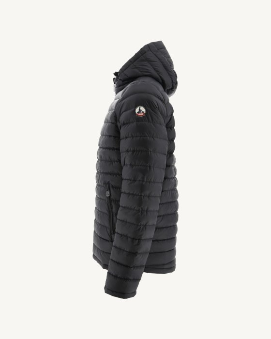 Jott New In Print Militaire/Noir Reversible Hooded Puffer Jacket Bergen