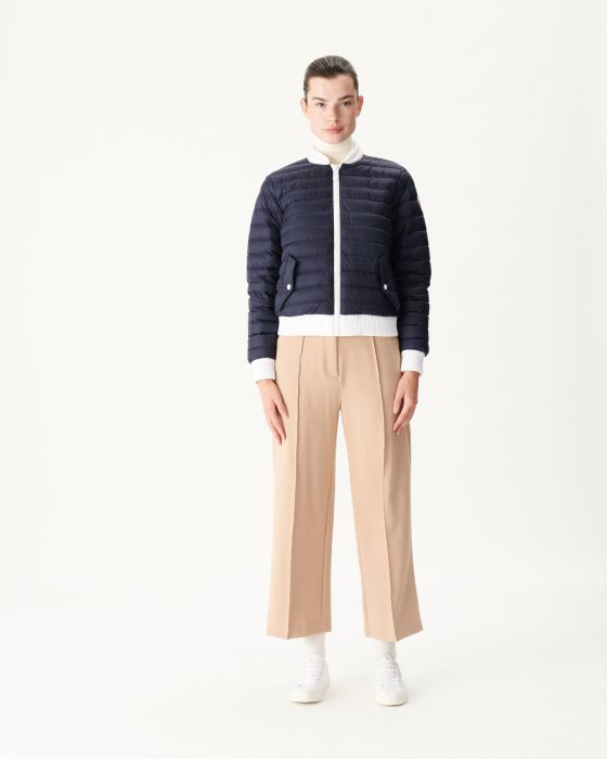 Jott New In Reversible Down Jacket Blanc/Marine Hanoi