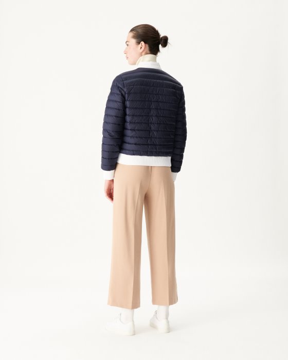 Jott New In Reversible Down Jacket Blanc/Marine Hanoi