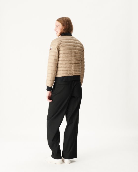 Jott New In Reversible Down Jacket Noir/Beige Hanoi