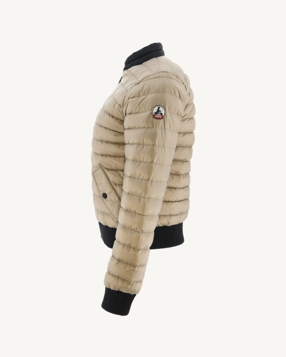 Jott New In Reversible Down Jacket Noir/Beige Hanoi