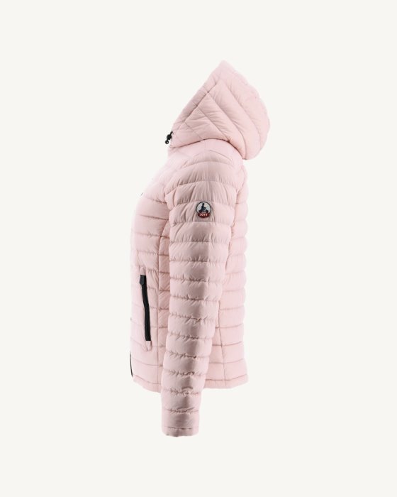Jott New In Reversible Down Jacket Noir/Rose Pale Vienna