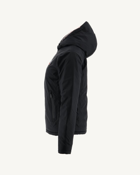 Jott New In Reversible Down Jacket Noir/Rose Pale Vienna