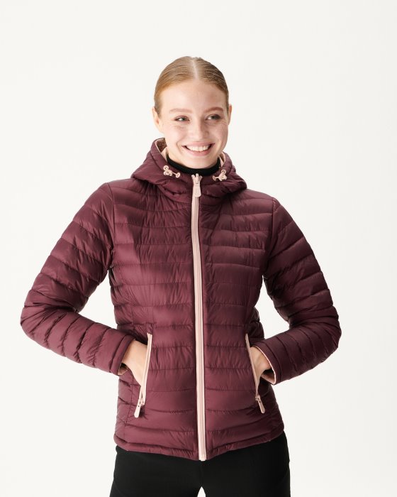 Jott New In Reversible Down Jacket Rose Pale/Aubergine Vienna