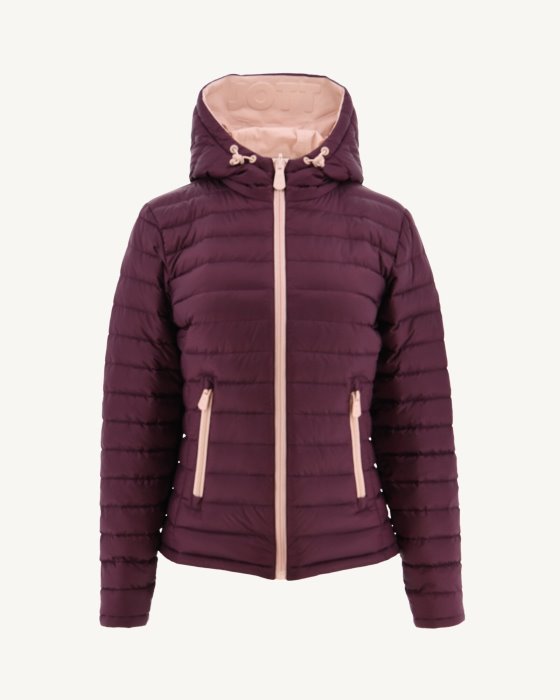 Jott New In Reversible Down Jacket Rose Pale/Aubergine Vienna