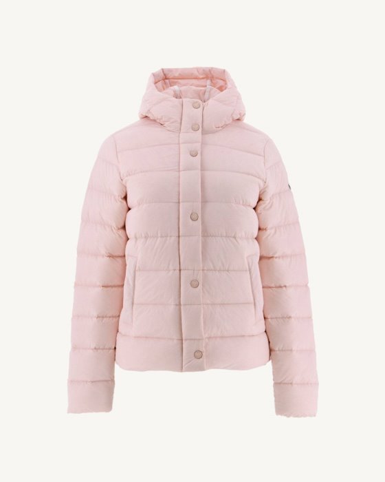 Jott New In Soft Pink Jane Straight Hooded Puffer Jacket