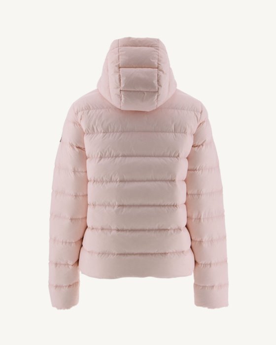 Jott New In Soft Pink Jane Straight Hooded Puffer Jacket