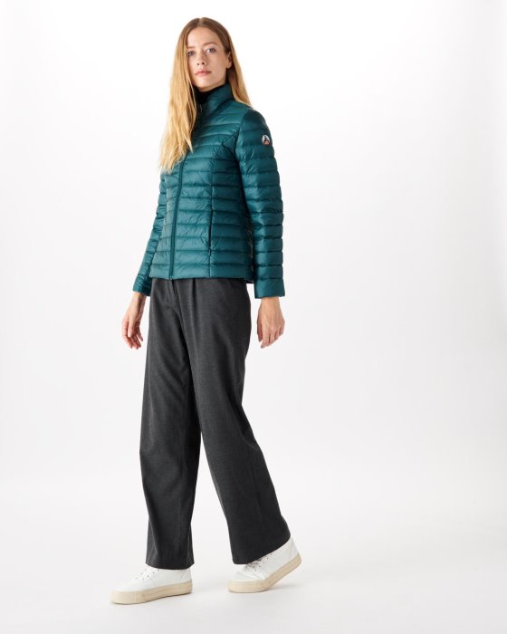 Lightweight Down Jacket Vert Fonce Cha Jott New In