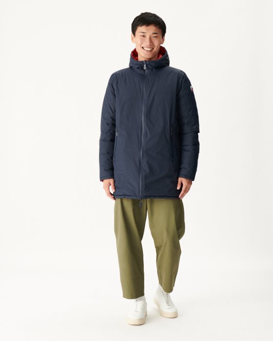 Marine/Rouge Reversible Light Puffer Jacket Amsterdam Jott New In