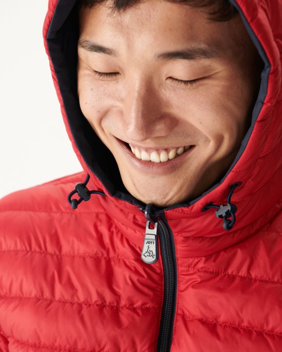 Marine/Rouge Reversible Light Puffer Jacket Amsterdam Jott New In