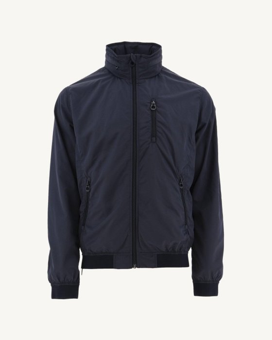 Navy Oregon Jacket With Foldaway Hood Jott New In