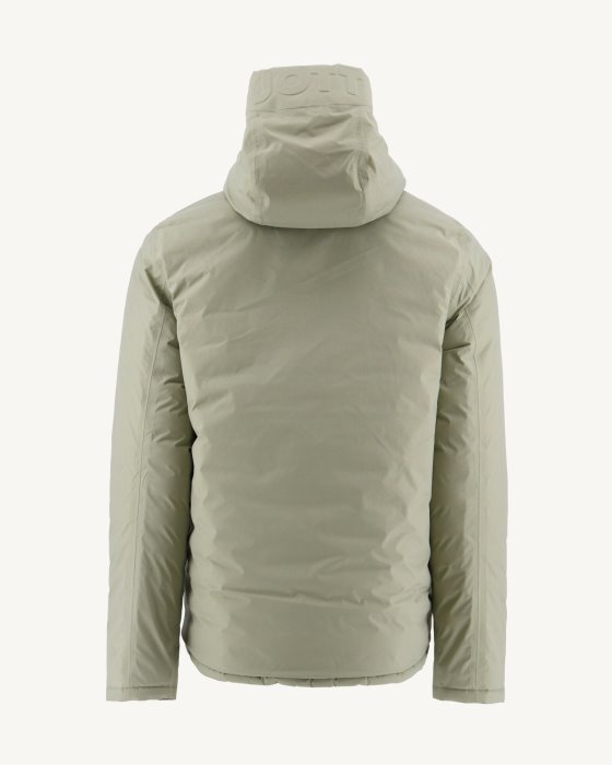 Sauge/Army Reversible Hooded Puffer Jacket Bergen Jott New In