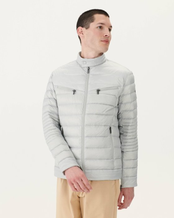 Soft Grey David Puffer Jacket Jott New In
