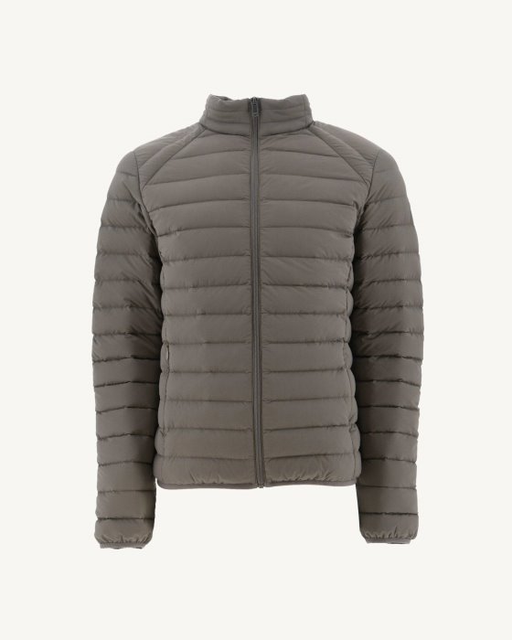 Taupe Aragon Lightweight Stretch Puffer Jacket Jott New In