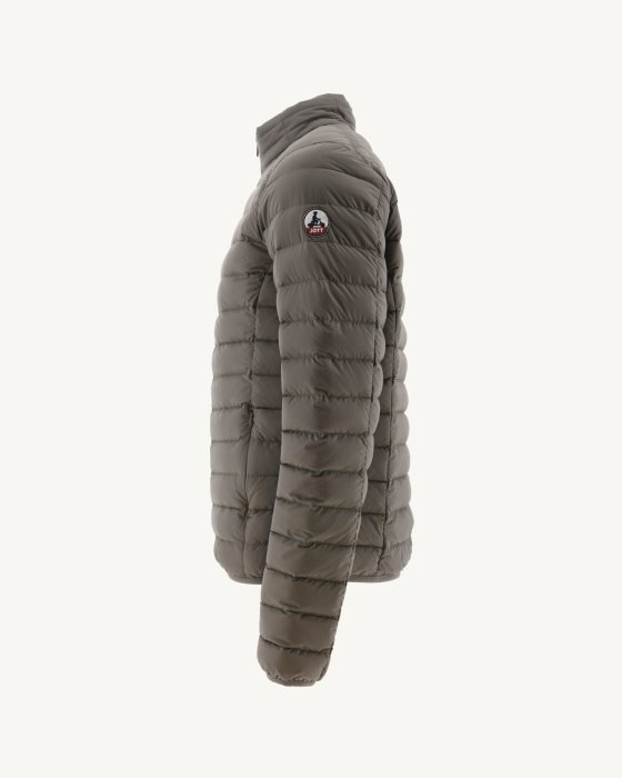 Taupe Aragon Lightweight Stretch Puffer Jacket Jott New In