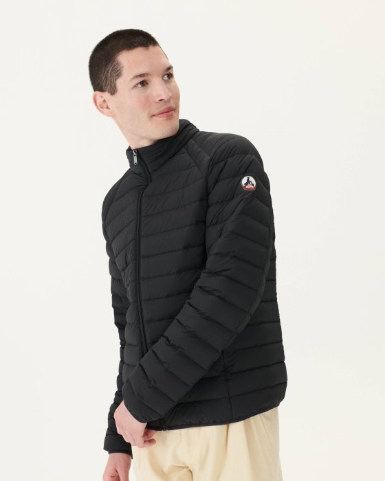 Black Aragon Lightweight Stretch Puffer Jacket Jott New In