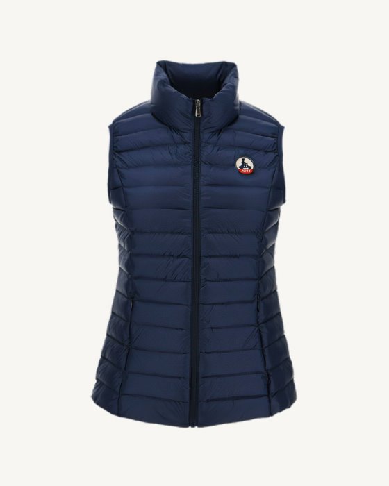 Jott New In Light Sleeveless Down Jacket Blue Abysse Seda