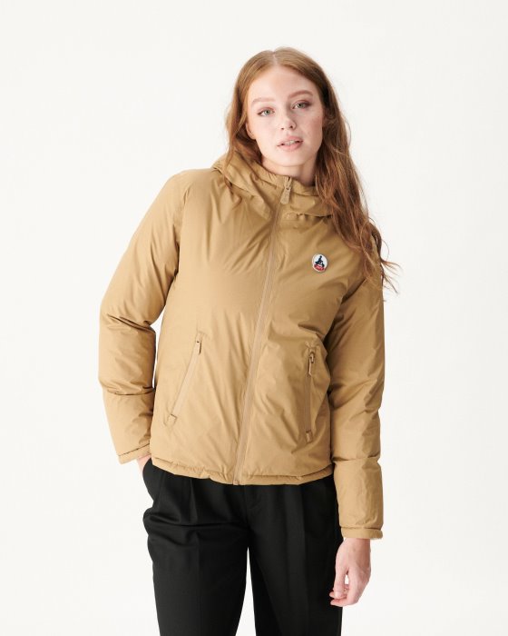 Jott New In Extreme Cold Reversible Down Jacket Beige/Ecru Victoria