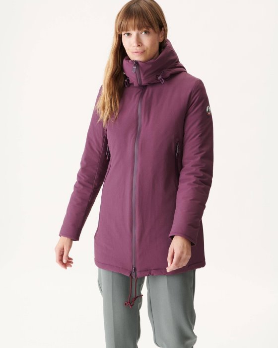 Hooded Down Jacket Aubergine Siberie Jott New In