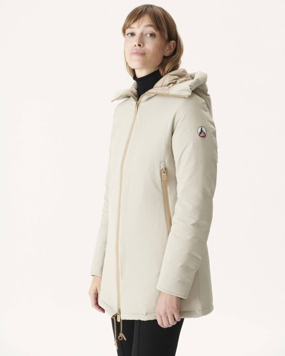 Jott New In Hooded Down Jacket Beige Siberie